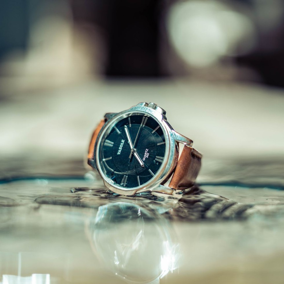 Classic Leather Strap Watch